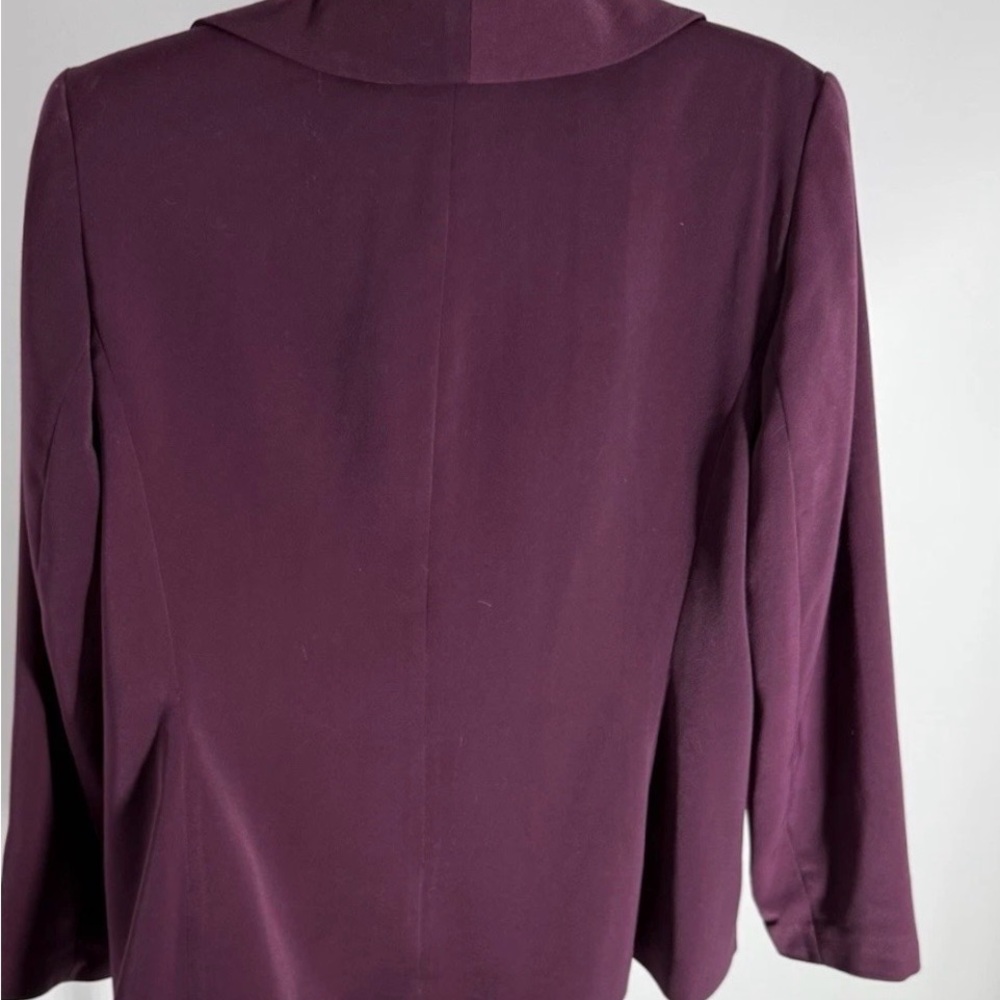 Women's Plum Blazer and Skirt Suit Jacket Set - Picture 5 of 6